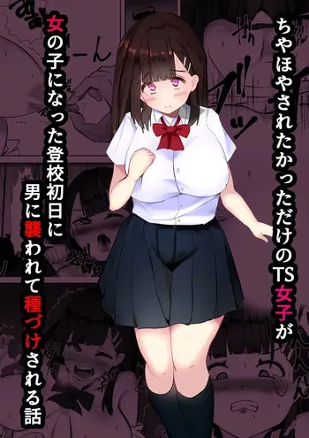 [Mamekkusei] Chiyahoya Sareta katta dake no TS Joshi ga Onnanoko ni natta Toukou Shonichi ni Otoko ni Osowarete Tanetsuke Sareru Hanashi manga cover