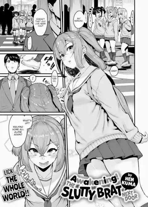 Awakening! The Slutty Brat Next Door manga cover