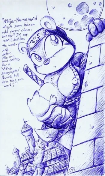 The Adventures of A Freelance Wet Nursemaid Ninja by drakefenwick manga cover