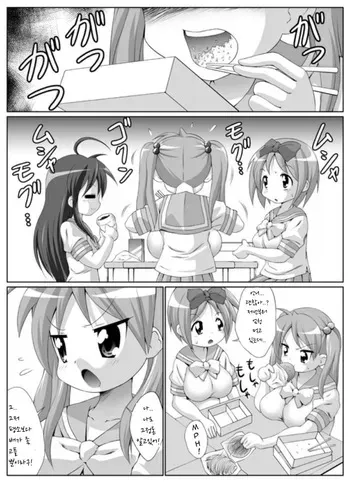 [Tetsu no Katamari (Tesujinex)] Taijuu Ga Attoiumani Mata Fueta | 체중이 순식간에 또 늘었다 (Lucky Star) [Korean] manga cover