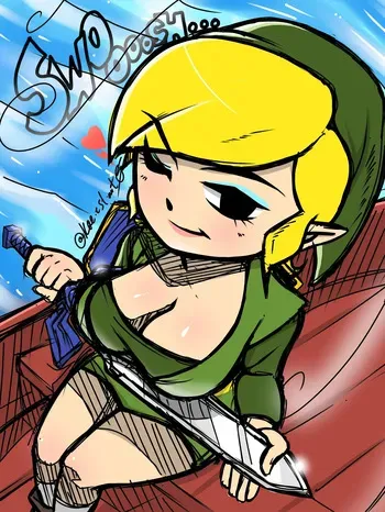 [various] Kae'Est x Linka (The Wind Waker) manga cover