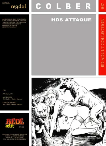 [Bédé Adult 47] W. G. Colber [= Robert Hugues] - H.D.S. Attaque manga cover