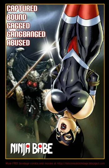 Rare superheroine in bondage cartoon (samples) manga cover