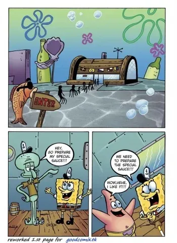 [Drawn-Sex] Fucking In The Kitchen (Spongebob Squarepants) [English] manga cover