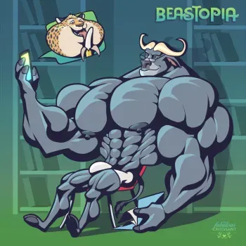 [The Fabulous Croissant] Bogo and Clawhauser (Zootopia) manga cover
