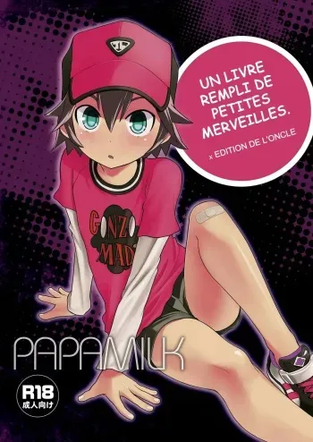 (C86) [Papamilk (Aogen Genda)] Chicchai Seigi o Tsumekonda Hon. x Oji-san Hen [French] [King-Xodia] manga cover