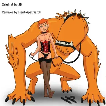 [Horned Pariah] Gwen and Wildmutt (Ben 10) manga cover
