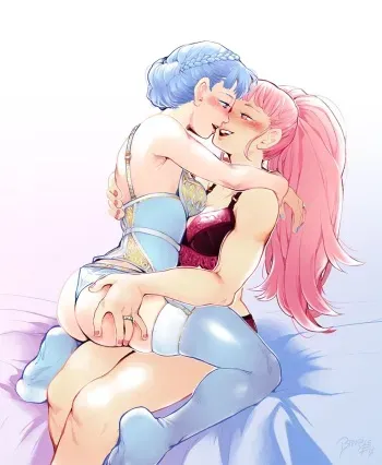 [Bramblefix] Hilda and feral!Marianne manga cover