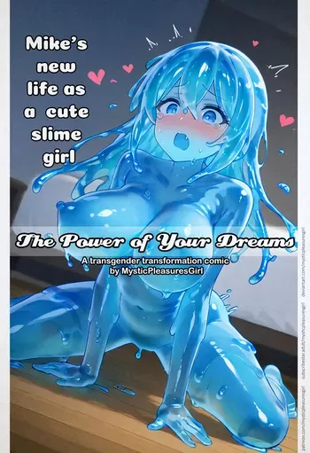 (mysticpleasuregirl) slime girl transformation manga cover
