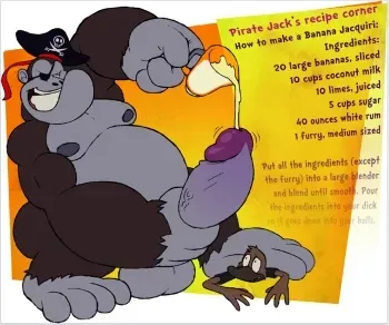 Pirate Jack's Recipe Corner: How to Make a Banana Jacquiri manga cover