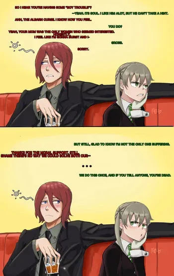 Mobubeinglewd / Nayaase Beleguii / GUTTSUKO / Boxman / risenhentaidemon Maka and Spirit Albarn manga cover