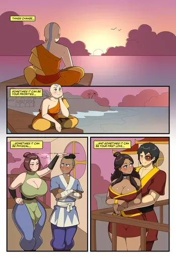 {Deztyle} Aang x Toph manga cover