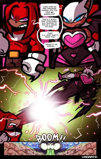 [VADARTS] Knuckles VS Rouge (Sonic the Hedgehog) manga cover