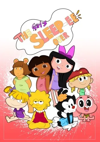 [Launny (Tecraudio)] The Girls Sleep-ee Over manga cover