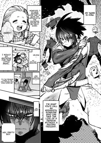 [Horieros] "Mesu Ochi" Sekai Saikyou no Koroshiya Self Mesu-ka Kaizou | The World's Strongest Assassin Self-Feminization (Ongoing)[English] manga cover