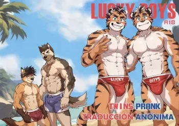[Kumayaki (KUMAK)] Lucky Boys - Twins Prank [Español] (Sin censura) (En proceso) manga cover