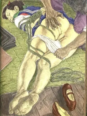 bondage schoolgirl art 2 manga cover