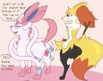 Mischievous Sylveon and Horny Braixen by Unusualmatias manga cover