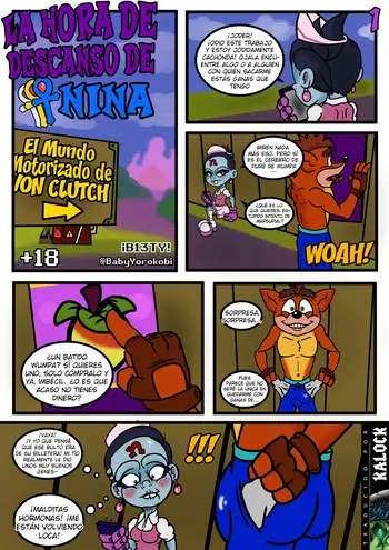 [B13TY] La Hora de Descanso de Nina (Crash Bandicoot) manga cover