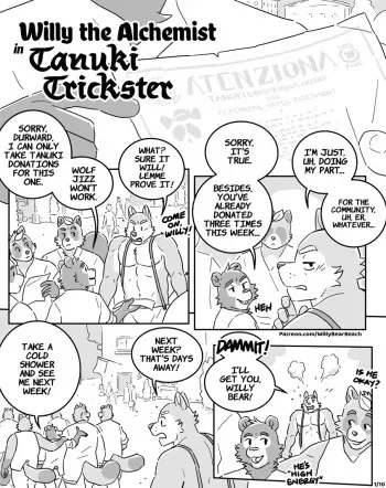 [Artdecade] Willy the Alchemist in Tanuki Trickster manga cover