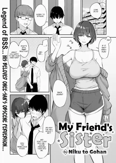 My Friend's Sister manga cover