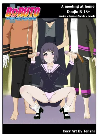 [CecyArtByTenshi] A Meeting at Home (Boruto) manga cover