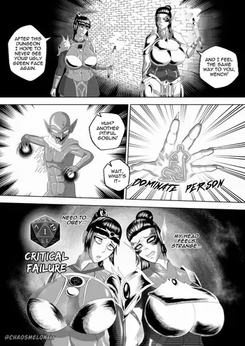 [ChaosMelon] Shadowheart & Lae'zel: Critical Failure (Baldurs Gate) manga cover
