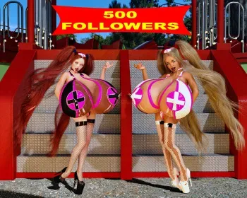 500 FOLLOWERS THE TITTY MEATINATOR manga cover