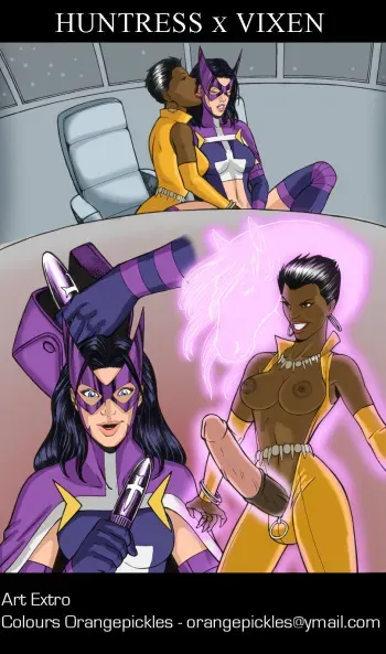 [Extro] Huntress x Vixen (color) manga cover