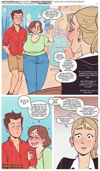 [Not Enough Milk] Comprando de trajes de baño [Spanish] [NumeritoScan] manga cover