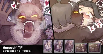 [Mokushi] Werewolf TF manga cover