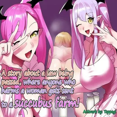 A Story About A Law Being Passed, Where Anyone Who Harms A Woman Gets Sent To A Succubus Farm! [Original] manga cover