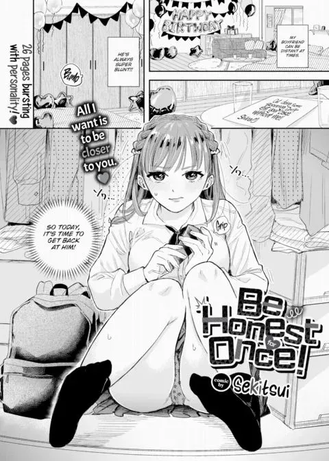 Be Honest For Once! manga cover