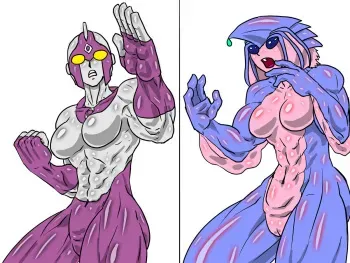 [Allesey] Ultra girl Rya vs Kiteyn (Ultraman) manga cover