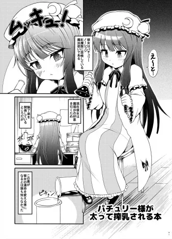 [Gesugao no Heya (Kukuru)] Patchouli-sama ga Futotte Sakunyuu Sareru Hon (Touhou Project) [Digital] manga cover