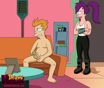Futurama: fry fuck leela [comix] manga cover