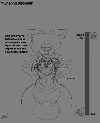 [GrayscaleRain] The Conception Foundation - Fursona Disposal manga cover