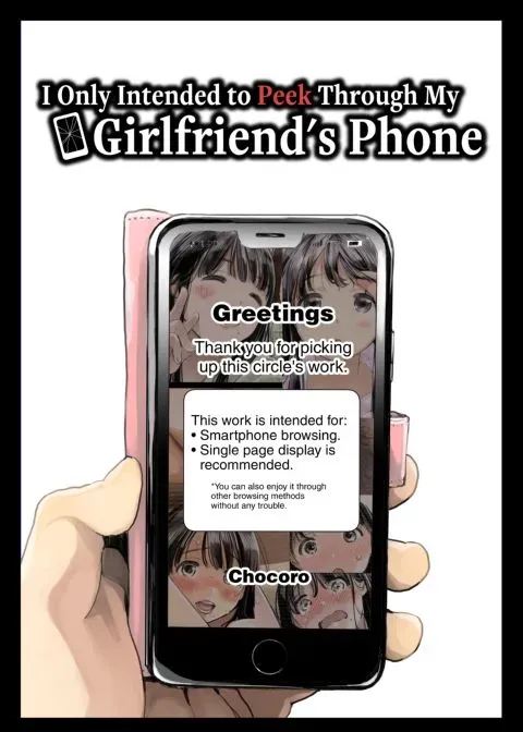I Only Intended to Peek Through my Girlfriend's Phone manga cover