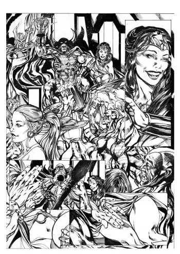 Wonder Woman vs Warlord Part 3 (Black and White) manga cover