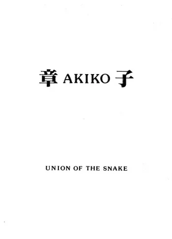 [UNION OF THE SNAKE (Shinda Mane)] AKIKO manga cover