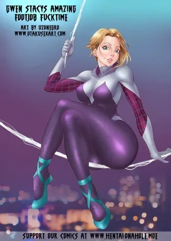 [Otakusexart.com (Uzonegro)] Gwen Stacy's Amazing Footjob Fucktime [Spanish] manga cover