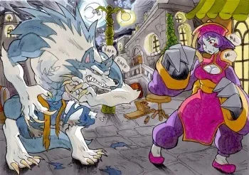 [Daigaijin] Hsien Ko vs Jon Talbain (Darkstalkers) manga cover