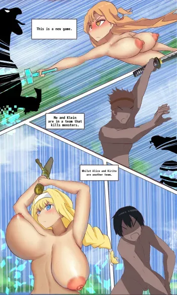A SAO game where you can't equip costumes manga cover