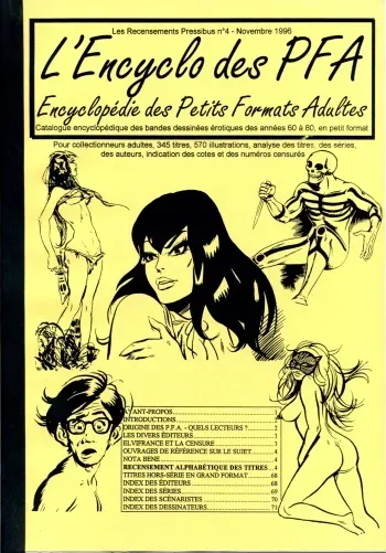 L'Encyclo des PFA : Encyclopédie des Petits Formats Adultes manga cover