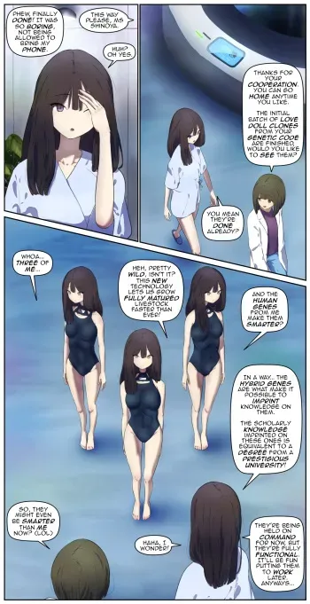 Development of highly intelligent love dolls manga cover