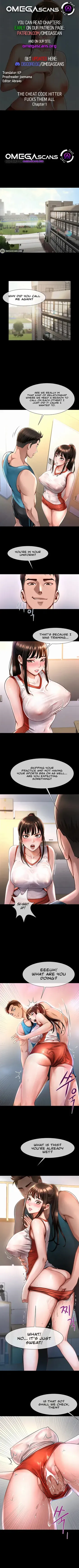 [Epiphany, Red Tissue] The Cheat Code Hitter Fucks Them All (Ch 1 - 100) Omegascans [Ongoing] manga cover