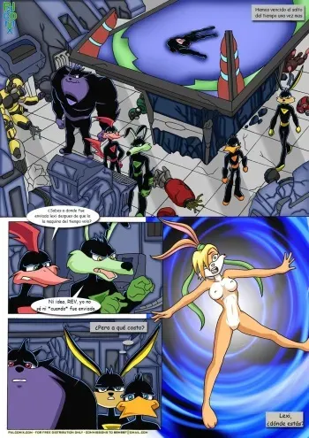 [Palcomix] Time-Crossed Bunnies (Loonatics Unleashed, Looney Toons) [Spanish] manga cover