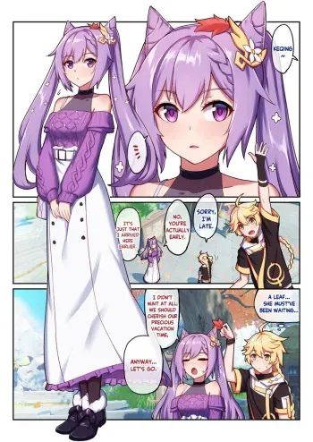 Keqing's Date With The Traveler manga cover