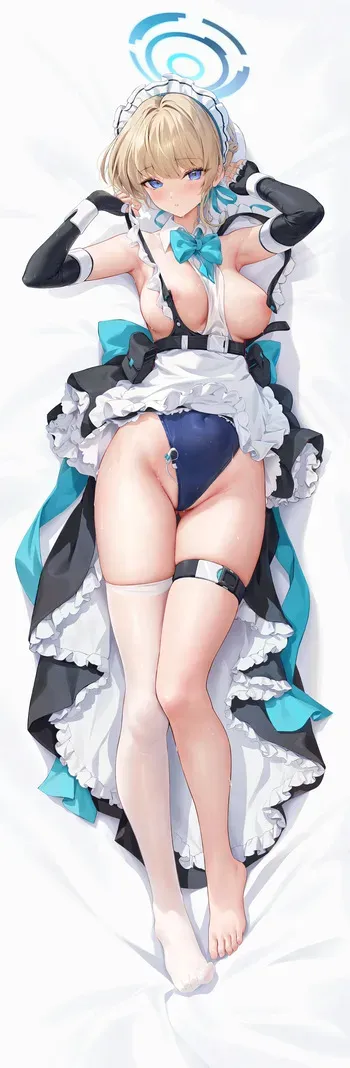 [ほうき星] 抱き枕の裏面先行プレビュー・差分 (ブルーアーカイブ) manga cover
