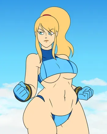 [ComicalWeapon] Sand Sculpture - Samus Aran (+ Bayonetta & Palutena) manga cover
